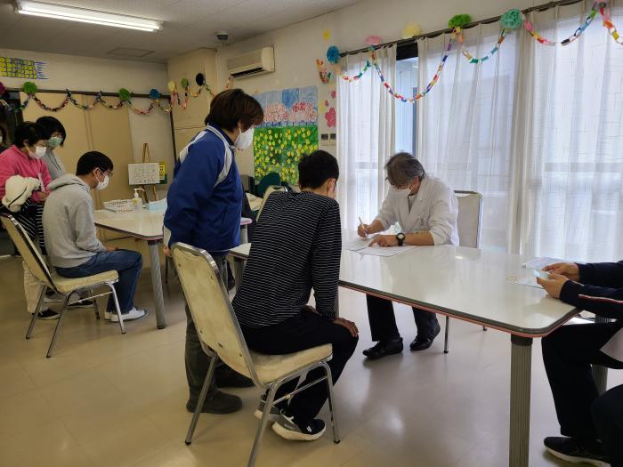 予防接種の様子①