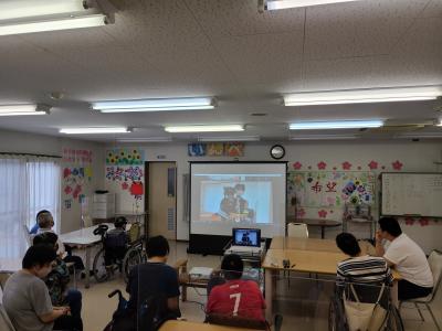 特別養護老人ホームせとうちとリモート交流会を行いました